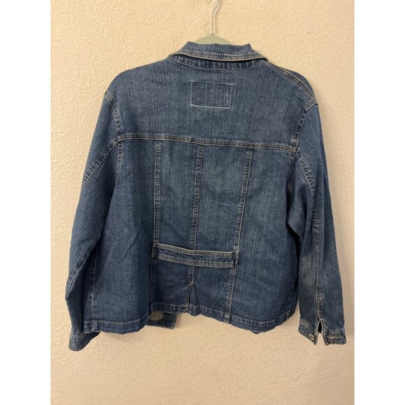 Duck Head Jeans Co. Womens Denim Jacket Button Down With Pockets Light Wash size - Picture 2 of 6